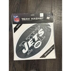 NFL New York Jets NFL 12" Logo Team Magnet Football-NEW